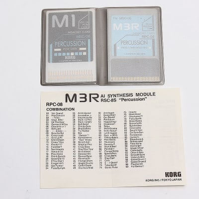 Korg M3R MSC-08 RPC-08 Percussion Memory Cards image 1