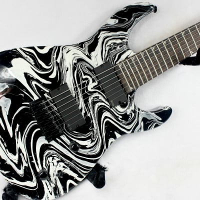 Custom Swirl Painted and Upgraded Jackson JS22-7 With Active EMG's image 6