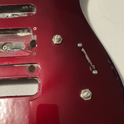 1990's Japan Jackson Professional Stealth Ex Candy Apple Red Guitar Body Floyd Ready image 10