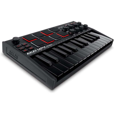 Akai MPK Mini MK3 25-Key MIDI Keyboard Compact Controller MKIII + MPC Beats Black image 1