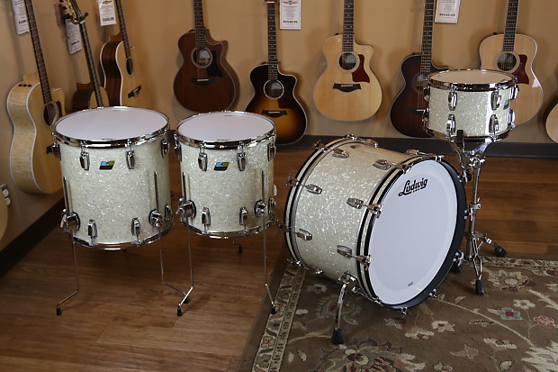 Ludwig vintage store white marine pearl