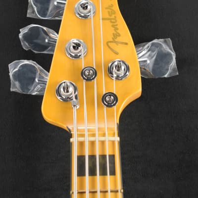 Fender American Ultra Jazz Bass V Arctic Pearl Maple Fingerboard image 5