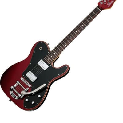 Schecter PT Fastback II B Electric Guitar in Metallic Red Finish image 3