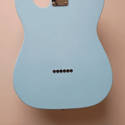 Custom Partscaster Tele - Sonic Blue w/ Roasted Maple Neck image 2