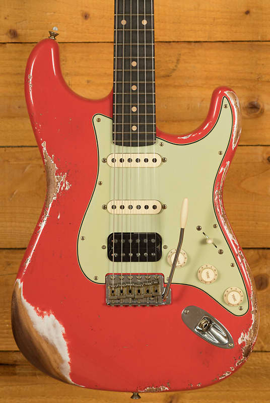 Fender Custom Shop 61 Stratocaster HSS Heavy Relic Fiesta Red