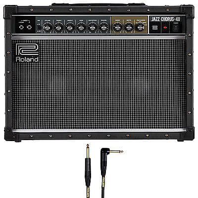 Roland JC-40 Jazz Chorus 2x10 Guitar Amplifier + 10' Mogami | Reverb