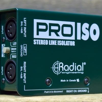 Radial Engineering Pro-Iso +4dB to -10dB Stereo XLR Line Converter and Isolator image 3