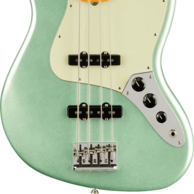 Fender American Professional II Jazz Bass Maple Fingerboard Mystic Surf Green image 1