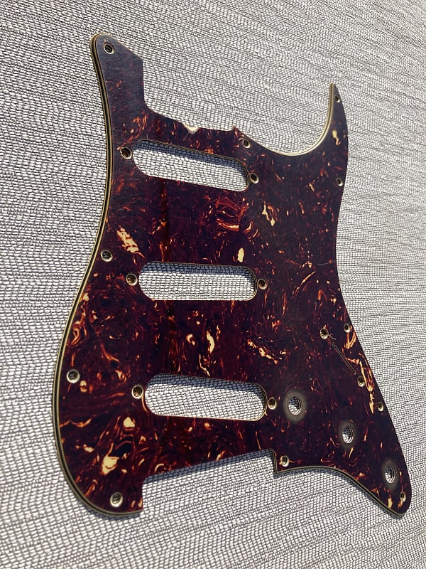 Mojo Guitars Relic / Aged Tortoise Shell Strat Pickguard Reverb