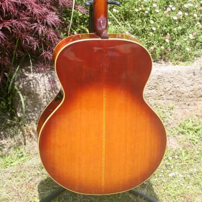 Greco Canda 404 J200 style guitar 1972 Sunburst+Original Hard Case FREE imagen 7