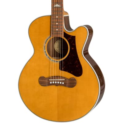 Epiphone J-200 EC Studio Parlor Acoustic-Electric Guitar - Vintage Natural for sale