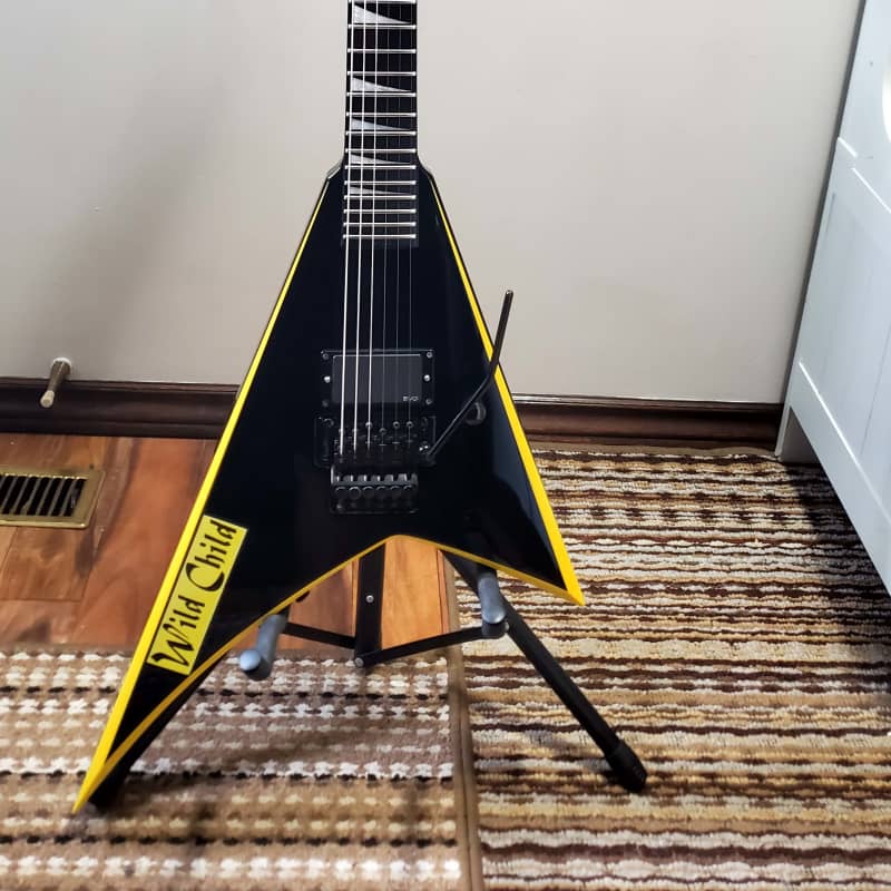 Jackson Pro Series RR24 Rhoads 2007 - 2009 - Black with Yellow Bevels