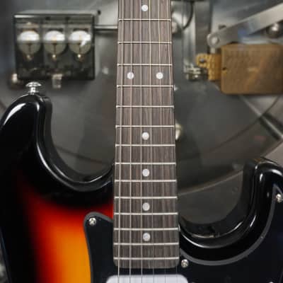 Indio Stratocaster - 3-Color Sunburst (Upgraded Bone Nut) w/ Gig Bag image 4