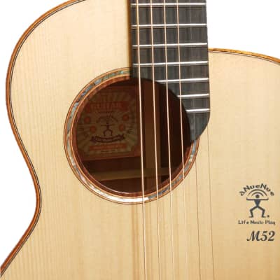 aNueNue M52 Solid Sitka Spruce & Acacia Koa Acoustic Future Sugita Kenji design Travel Size Guitar image 7
