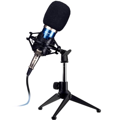 Nady NAD-SCM-700 Eight Piece Studio Condenser Microphone Kit, Podcast into Computer or Smart Devices image 1