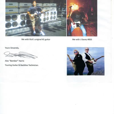 **STATUS QUO PLAYED & USED TELECASTER made in 2001 image 2