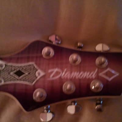 DBZ Diamond Monarch MONFM-15 Amethyst Burst electric guitar w/ faux lizard HSC image 6