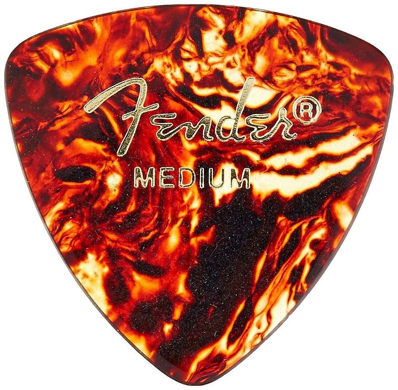 Fender 346 Classic Premium Celluloid Guitar Picks-Tortoise | Reverb