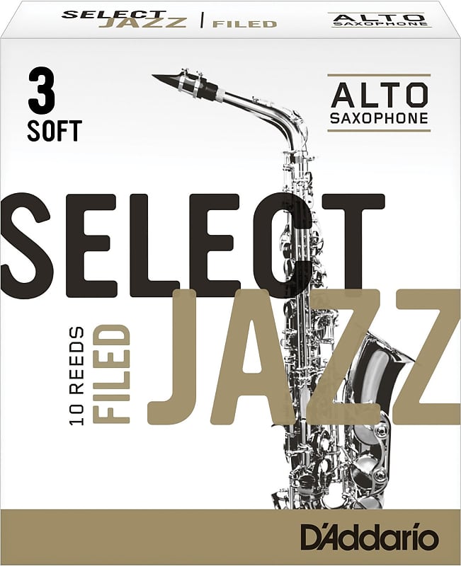 D'addario Select Jazz Filed Eb Alto Sax Reeds 10 Ct 3 Strength image 1