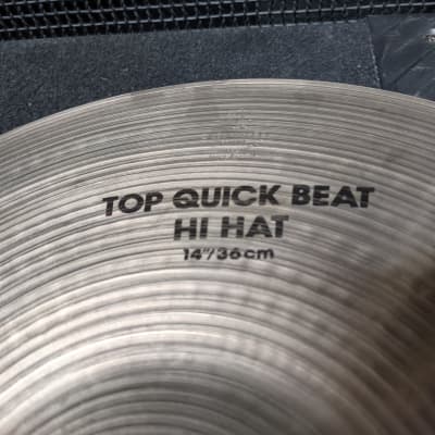 1980s Avedis Zildjian 14" Quick Beat Hi-Hat Cymbals - Look And Sound Great! image 3