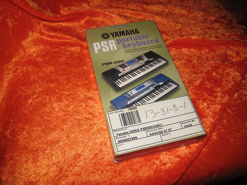 Yamaha VHS Video for PSR-550 Keyboard image 1