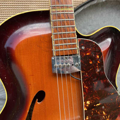 Vintage 1961 Roger Junior CA Rossmeisl Archtop Guitar w/ Pickup OHSC *1960s* image 5