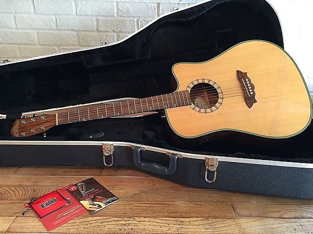 Washburn D46SCE acoustic electric guitar w case Excellent