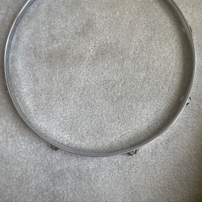 Ludwig 16” 8 hole tom drum hoop steel 70s 80s - Chrome image 1