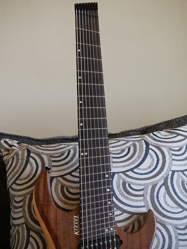 Kiesel OM8 Osiris Multiscale Walnut Top 8 String Electric