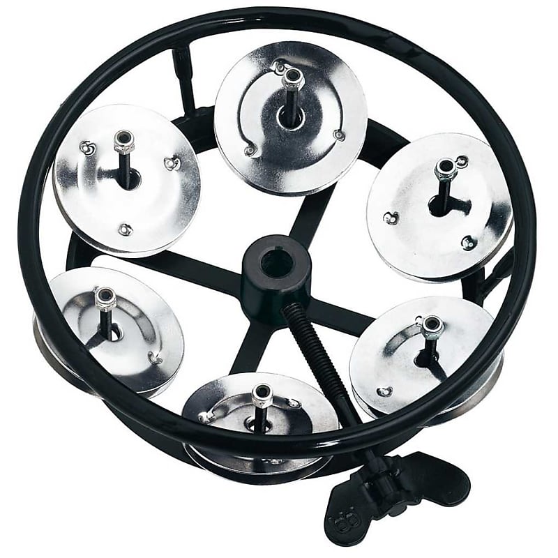 Meinl THH1BK Professional Series Hi-Hat Tambourine with Single Row Steel Jingles image 1