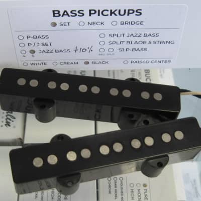 Lindy Fralin 5-String Jazz Bass Pickups Set 10% Overwound image 1