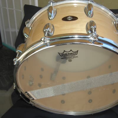 Slingerland 14x8 snare drum 20 lugs, Stick saver hoops 80s/90s - Natural Maple Gloss image 20