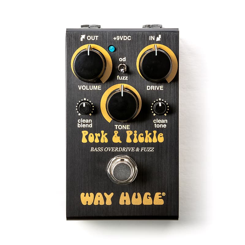 Used Way Huge WM91 Mini Pork & Pickle Bass Overdrive Fuzz Effects Pedal image 1