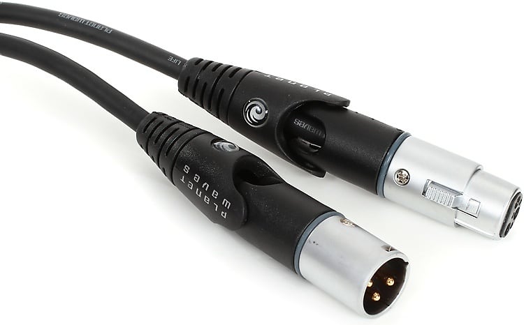 D'Addario PW-MS-10 Custom Series Microphone Cable - 10 foot with Swivel XLR Connectors image 1