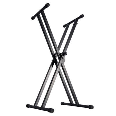 On-Stage KPK2088 Bundle with Double-X Keyboard Stand, Deluxe Bench, 88-Key Bag and Sustain Pedal image 3