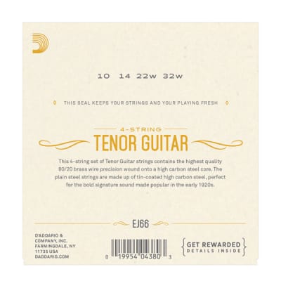 D'Addario EJ66 Tenor Guitar Strings image 3