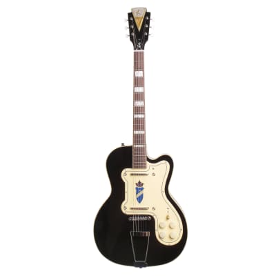Kay Reissue Barely Used  -Jimmy Reed Thin Twin Electric Guitar - Includes $200 Case! K161VBK - Black image 5