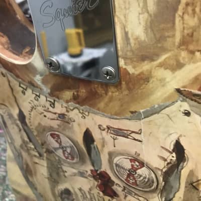 Fender Telecaster  Squire Cowboys and Indians with Lead II neck Look 1990's Custom image 7