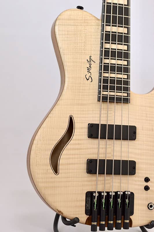 S. Martyn Concert 2024 - Headless Hollow Body Satin Quilted Maple 5 strings 32” Scale 18mm Spacing 7.4lbs image 1