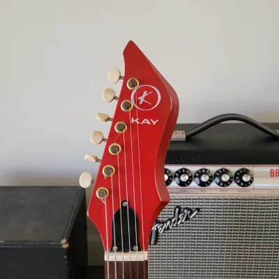 1960s Kay Speed Demon K571 Red Electric Guitar W/ Original