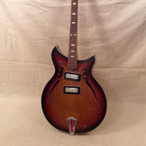 Vintage 1960's Kingston Hollowbody Bass Guitar Project for Parts or Restoration image 1