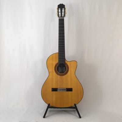 K Yairi CY127 CE (2009) 59957  Nylon string electro LR Baggs, with cutaway, in a Hiscox case. Japan. image 2
