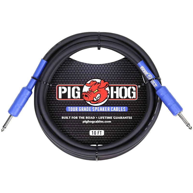 Pig Hog 1/4" Speaker Cable, 10' image 1