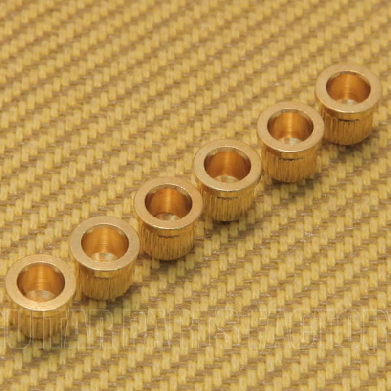 Guitar Top String Ferrules (6) Gold