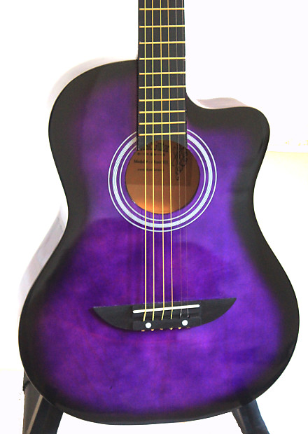 Superb Purple acoustic guitar 3 4 size 36 inch for kids iMusic573