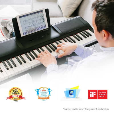Keyboard Piano, 61 Key Piano Keyboard For Beginner/Professional, Electric Piano W/Lighted Keys, Music Stand & Piano App, Supports Usb Midi/Audio/Microphone/Headphones/Sustain Pedal image 5
