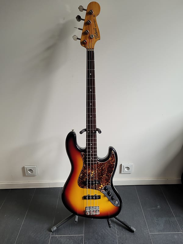 Tokai Jazz Sound 1980's Metallic Red Bass For Sale Rickguitars
