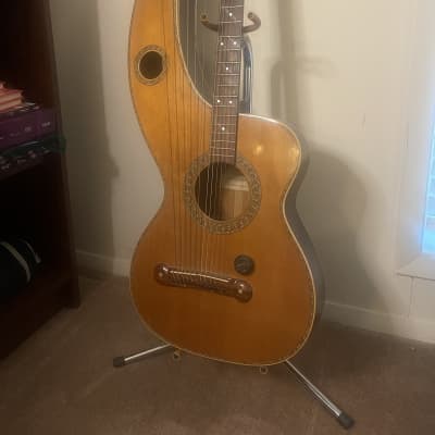 Lark In The Morning Harp Guitar - Dyer Brothers Model 1985 - Natural Wood for sale
