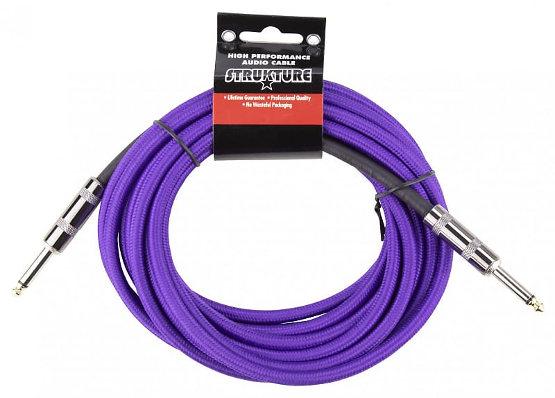 Strukture SC186PP 18' 6" instrument/line cable - Woven Purple image 1
