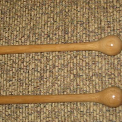 ONE pair new old stock Adams CD9 Cloyd Duff # 9 Hickory Flip Stick (Timpani Flip Stick) CORE: Both cores on one piece turned hickory with bulb shaped wood on one end and small felt ball opposite / TONE COLOR: Extremely bright to general, similar to # 3 image 5